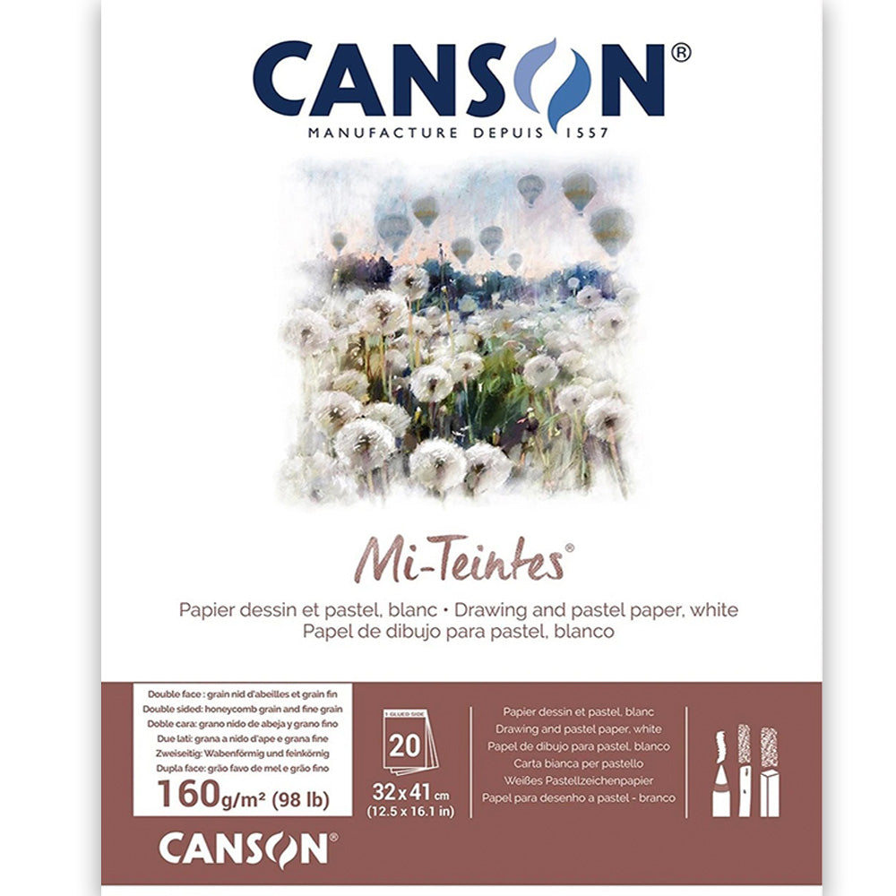 Canson Mi-Tientes Pad 160gr White 32x41cm 20 Sayfa