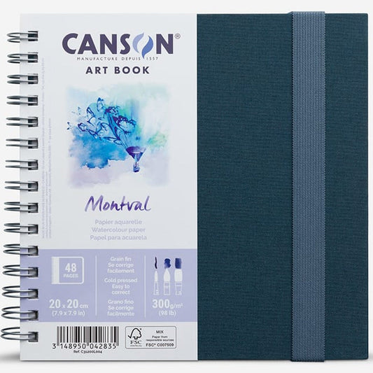 Canson Artbook Montval 300gr 20x20cm 24 Sayfa(Sert Kapak)