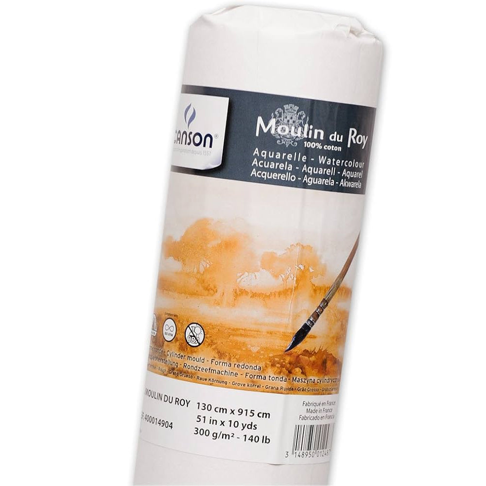 Canson Moulin Du Roy Aquarelle Rough 300gr 130x915cm Rulo