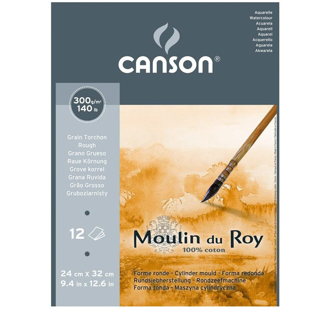 Canson Moulin Du Roy Aquarelle Block Rough 300gr 24x32cm 12 Sayfa