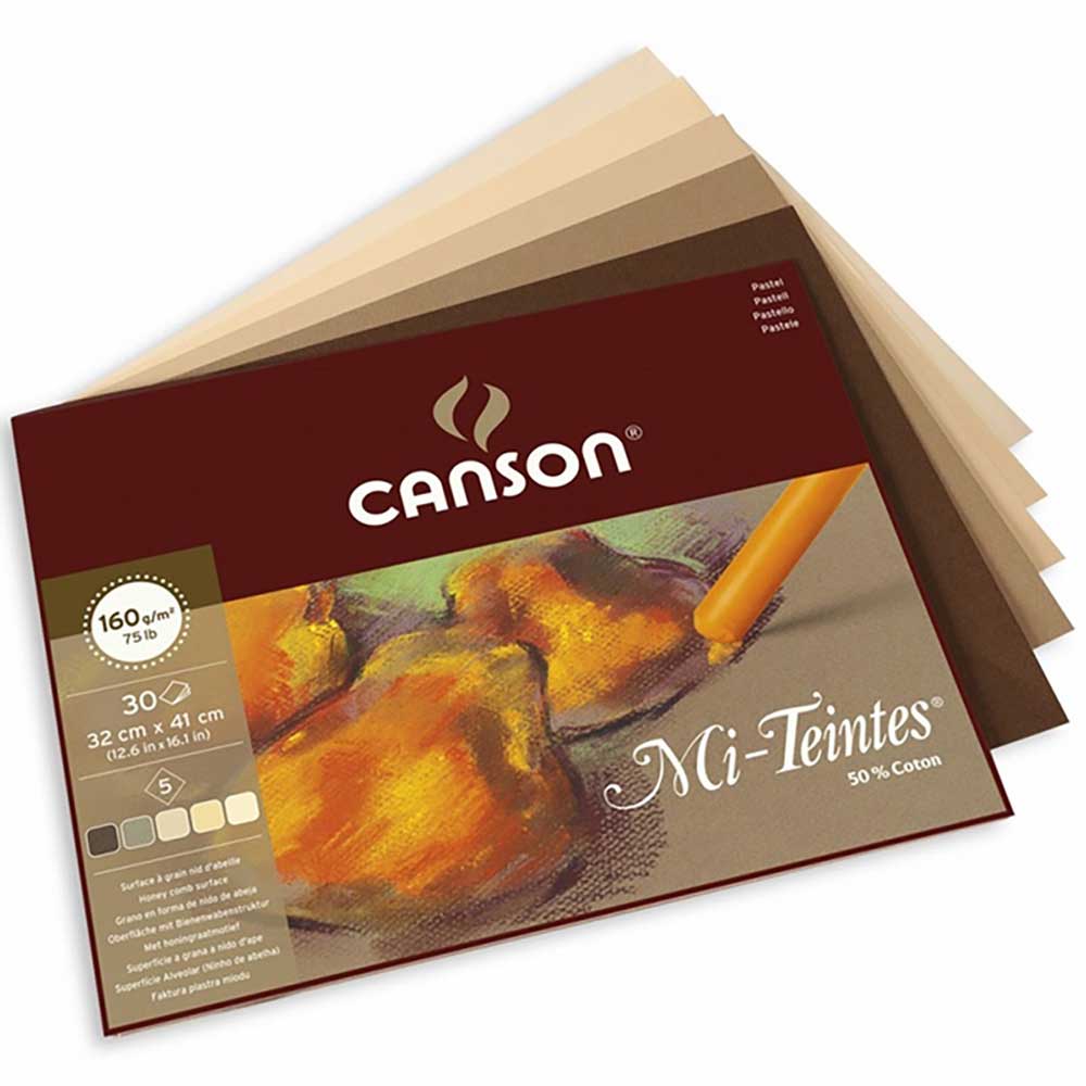 Canson Mi-Tientes 5 Toprak Renk 160gr Pastel Blok 30 Sayfa 32x41cm