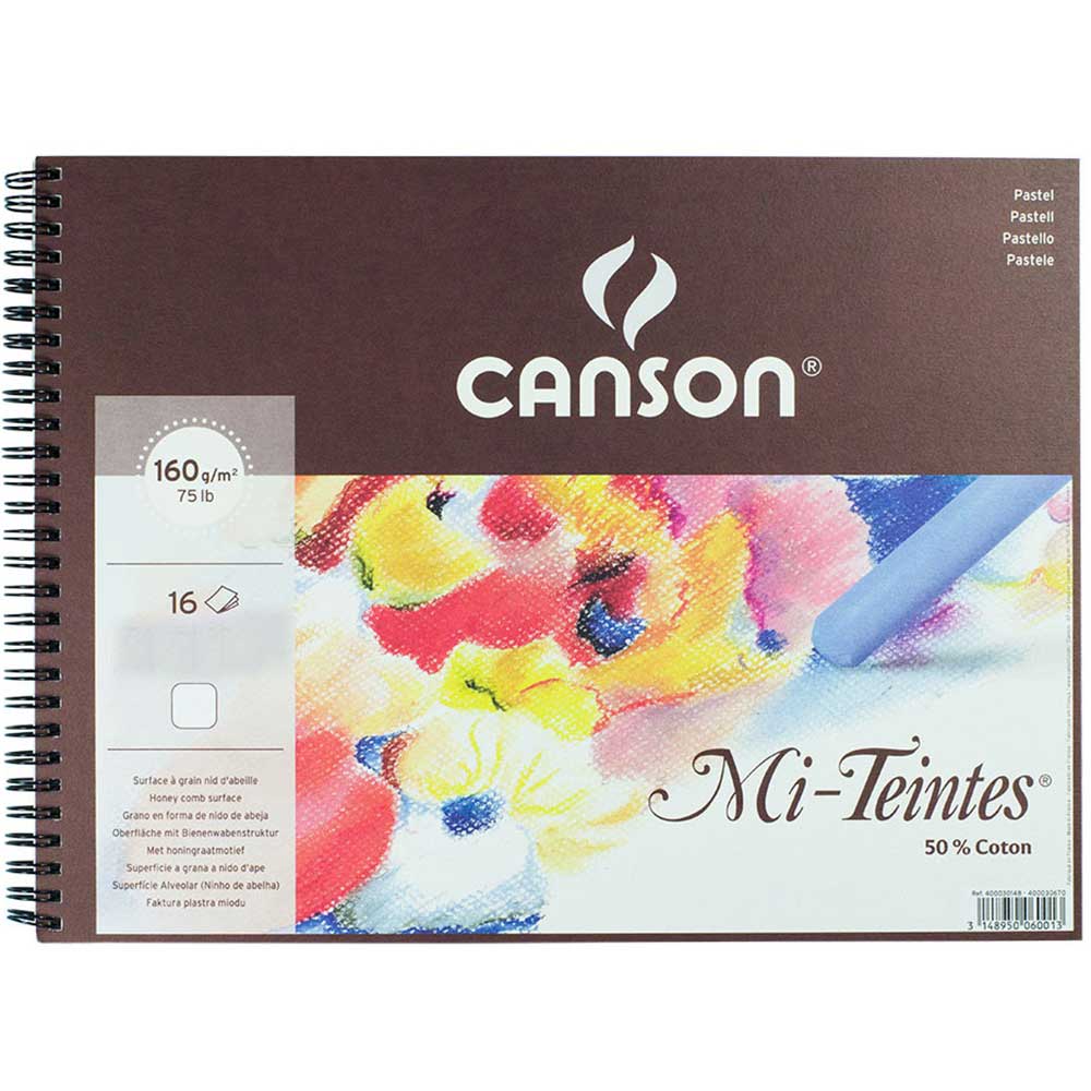 Canson Mi-Tientes Beyaz 160gr Spiralli Pastel Blok 16 Sayfa 32x41cm