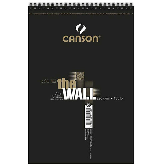 Canson The Wall 220gr Spiralli Sprey Blok 30 Sayfa A3 (29.7x42cm)