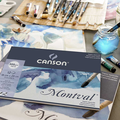Canson Montval Aquarelle Cold Pressed 300gr Sulu Boya Blok 12 Sayfa 24x32cm