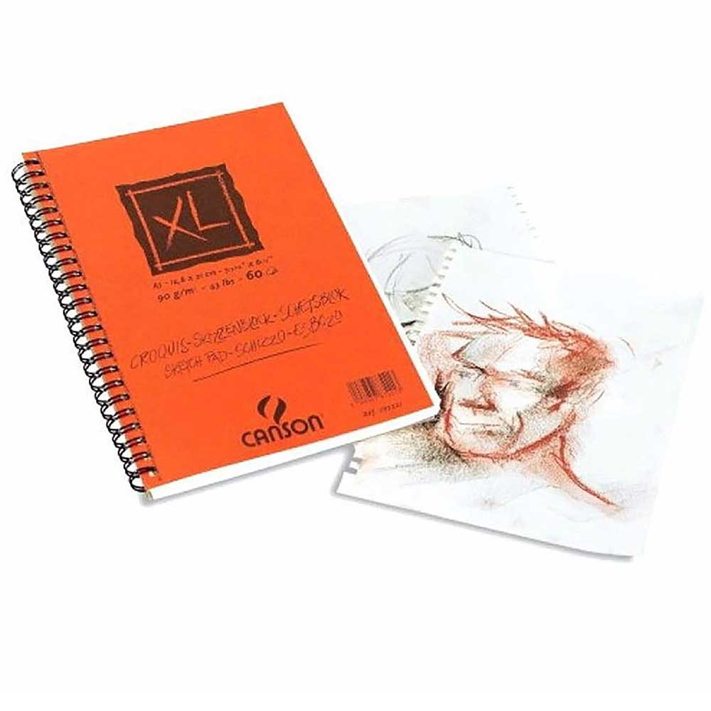 Canson XL Croquis Sketch Pad 90gr 50 Sayfa Spiralli Çizim Defteri A3 (29.7x21cm) (Üst)