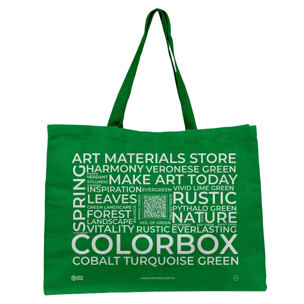 Colorbox Bez Çanta 60x40x10cm Yeşil