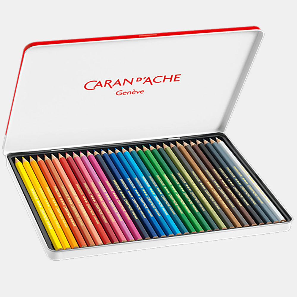 Caran d'Ache Swisscolor Boya Kalemi Seti 30 Renk (metal kutulu)