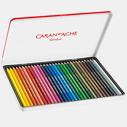 Caran d'Ache Swisscolor Boya Kalemi Seti 30 Renk (metal kutulu)