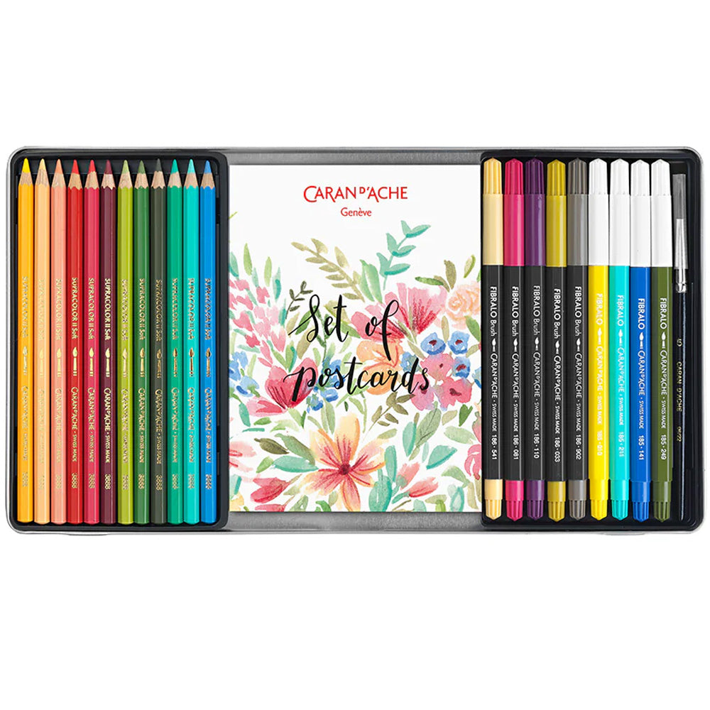 Caran d'Ache Mixed Media Botanical Set