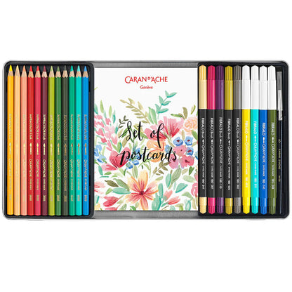 Caran d'Ache Mixed Media Botanical Set
