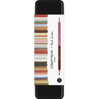 Caran d'Ache Paul Smith Set of 12 Bicolor Pencils and Brush