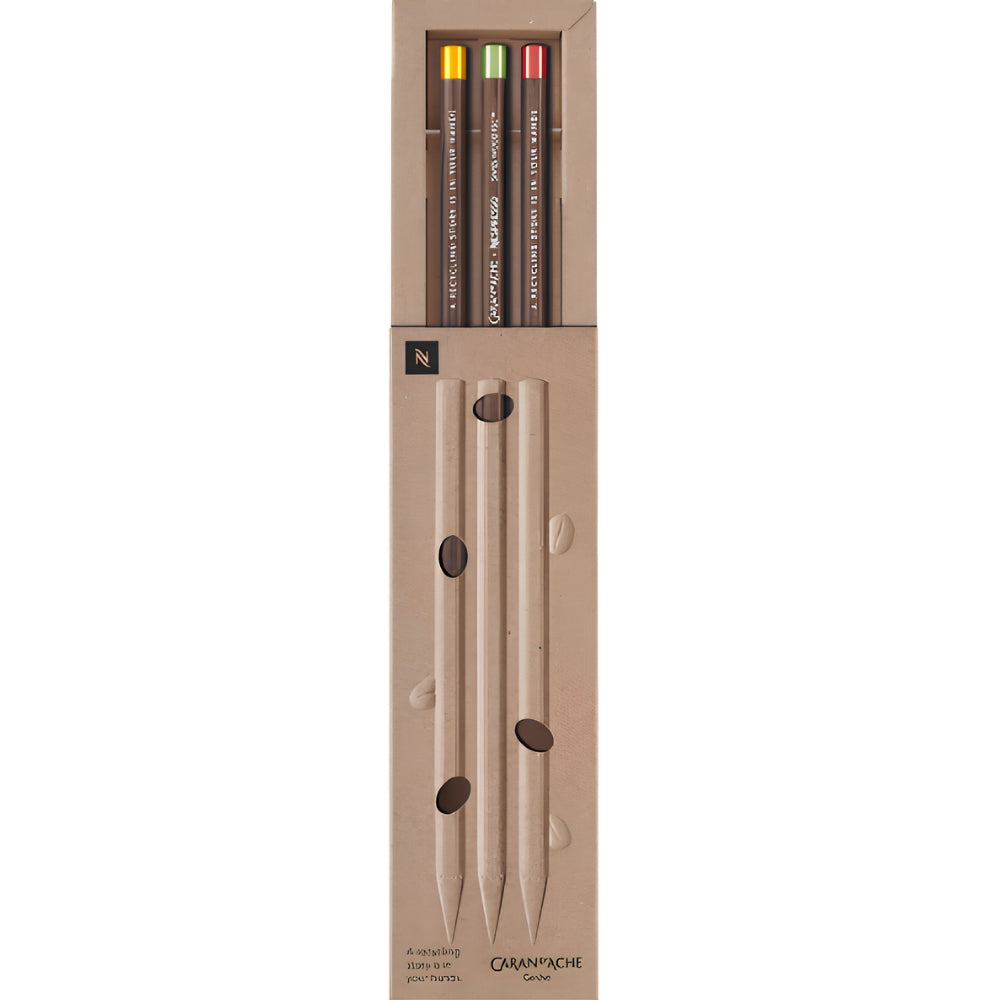 Caran d'Ache Swiss Wood Pencils Set of 3 Nespresso