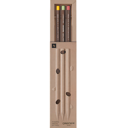 Caran d'Ache Swiss Wood Pencils Set of 3 Nespresso