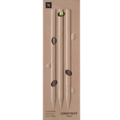 Caran d'Ache Swiss Wood Pencils Set of 3 Nespresso