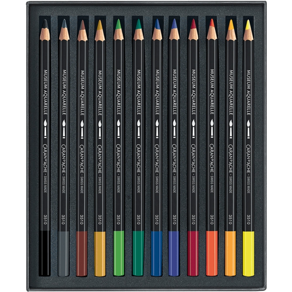 Caran d'Ache Museum Aquarelle 12'li Set (Sulu Boya Kalemi)