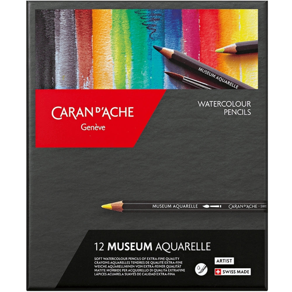 Caran d'Ache Museum Aquarelle 12'li Set (Sulu Boya Kalemi)