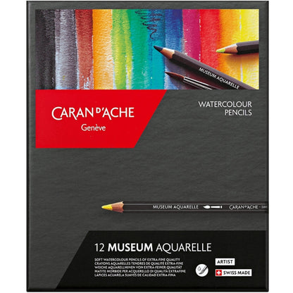 Caran d'Ache Museum Aquarelle 12'li Set (Sulu Boya Kalemi)