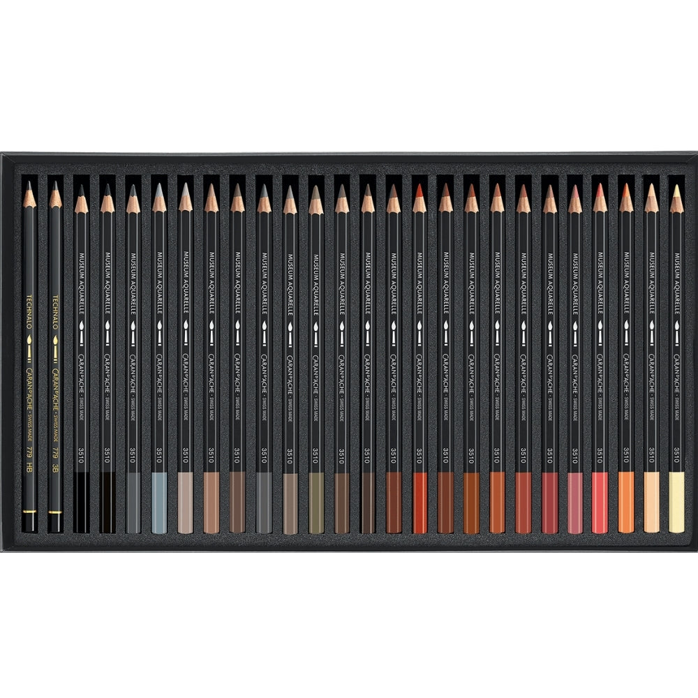 Caran d'Ache Museum Aquarelle 76'lı Set + 2 karıştırıcı (karton kutulu)