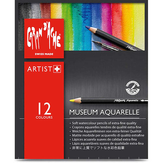 Caran d'Ache Museum Aquarelle 12'li Set (Sulu Boya Kalemi)
