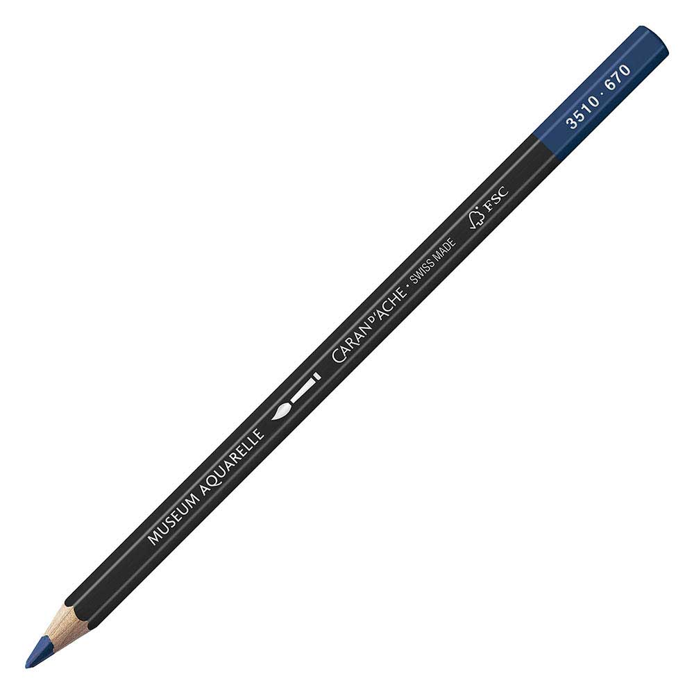 Caran d'Ache Museum Aquarelle Permanent Blue 670