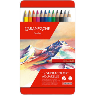 Caran d'Ache Supracolor Soft 12'li Set (Sulu Boya Kalemi)
