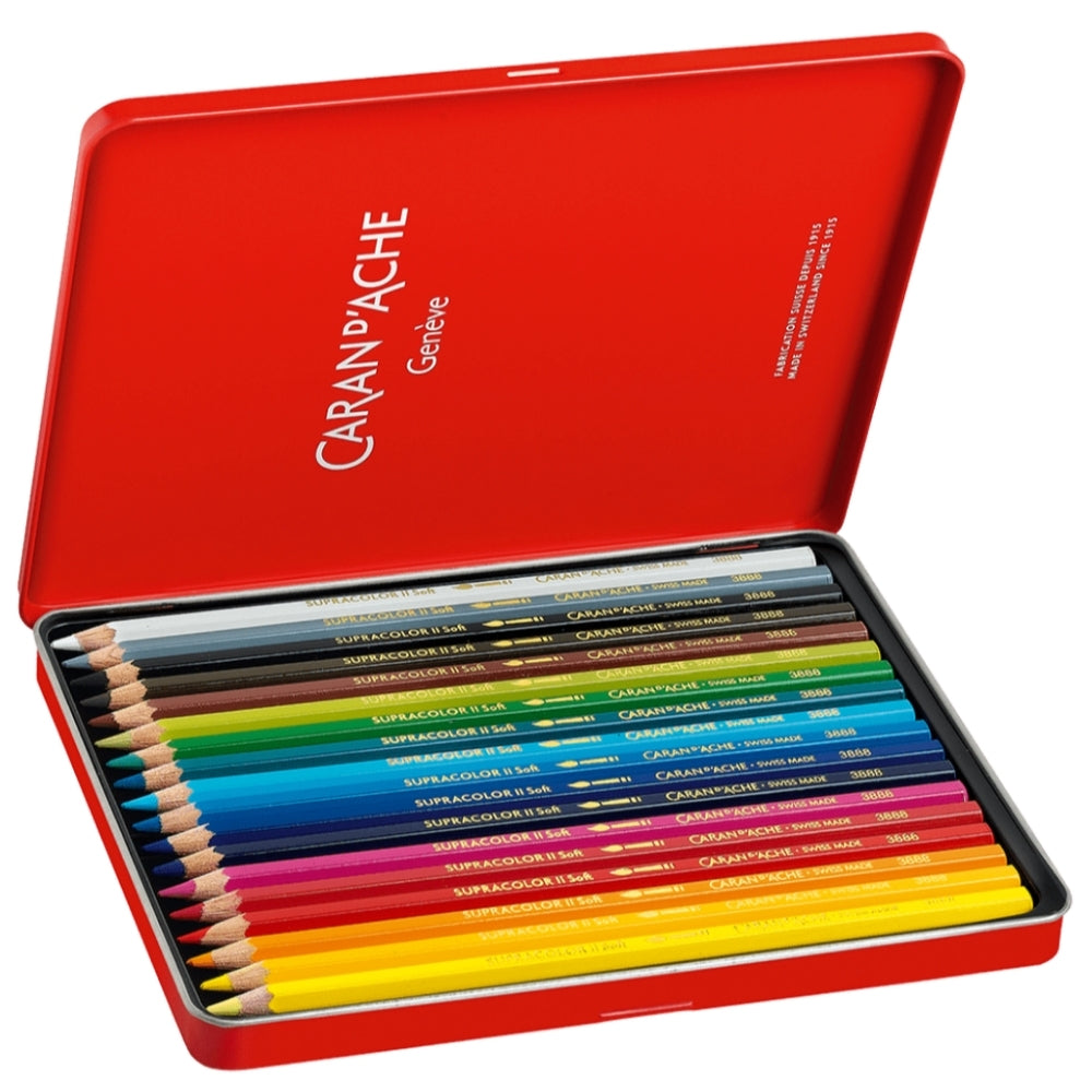 Caran d'Ache Supracolor Soft 18'li Set (Sulu Boya Kalemi)