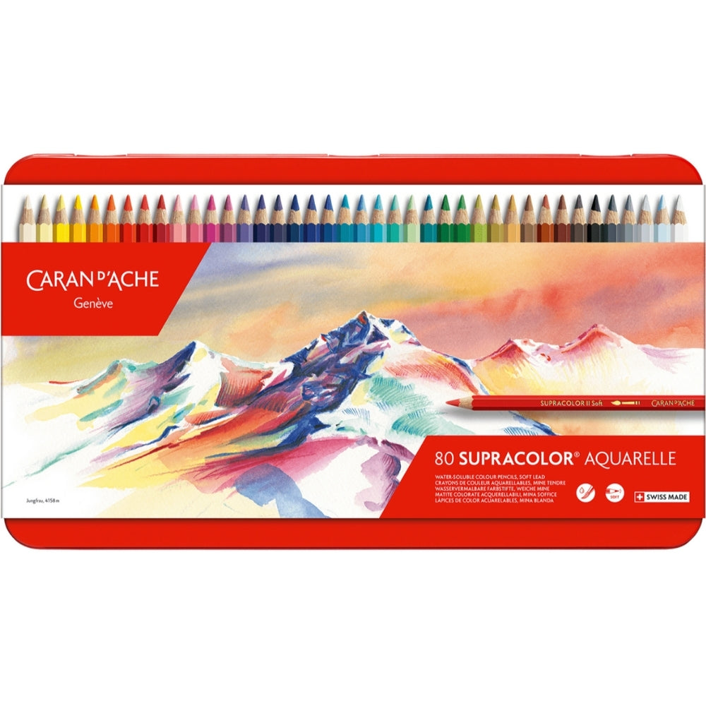Caran d'Ache Supracolor Soft 80'li Set (Sulu Boya Kalemi)