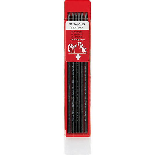 Caran d'Ache Technograph Portmin Kalem Ucu 3mm HB (6'lı kutu)