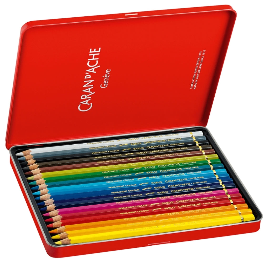 Caran d'Ache Pablo 18'li Set (Kuru Boya Kalemi)