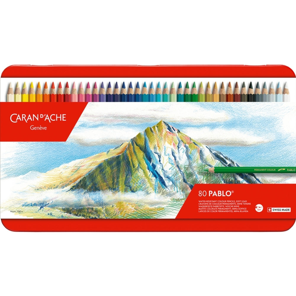 Caran d'Ache Pablo 80'li Set (Kuru Boya Kalemi)