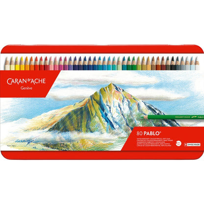 Caran d'Ache Pablo 80'li Set (Kuru Boya Kalemi)