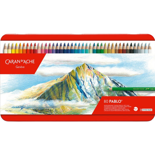 Caran d'Ache Pablo 80'li Set (Kuru Boya Kalemi)