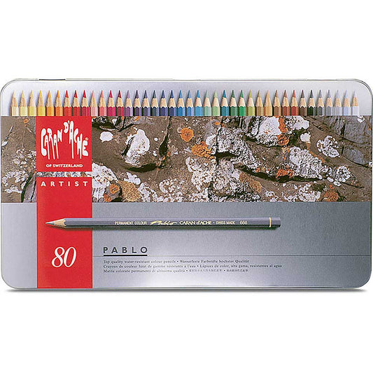 Caran d'Ache Pablo 80'li Set (Kuru Boya Kalemi)