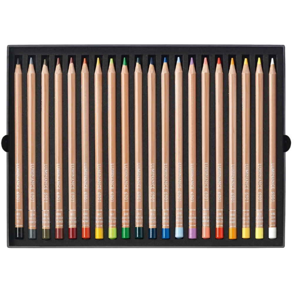 Caran d'Ache Luminance 6901 20'li Set (Yumuşak Kuru Boya Kalemi)