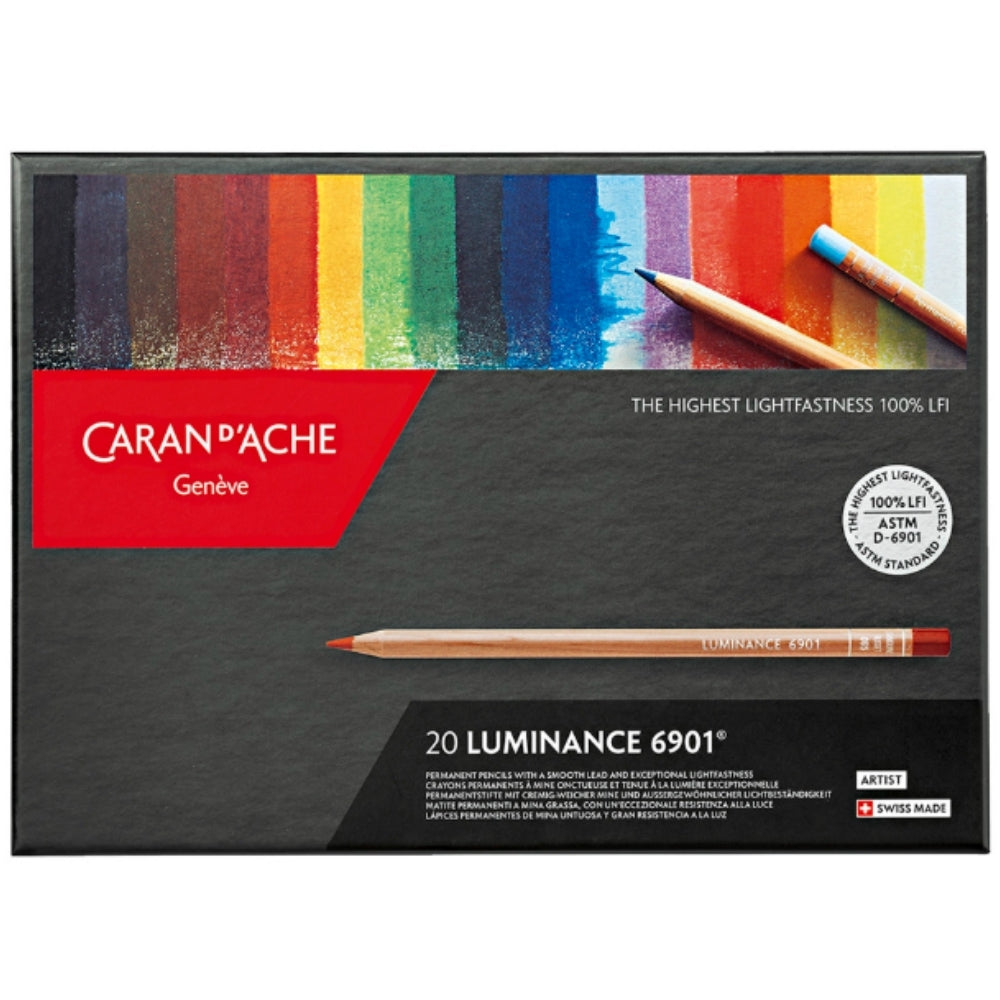Caran d'Ache Luminance 6901 20'li Set (Yumuşak Kuru Boya Kalemi)
