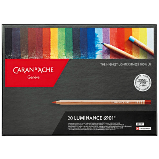 Caran d'Ache Luminance 6901 20'li Set (Yumuşak Kuru Boya Kalemi)
