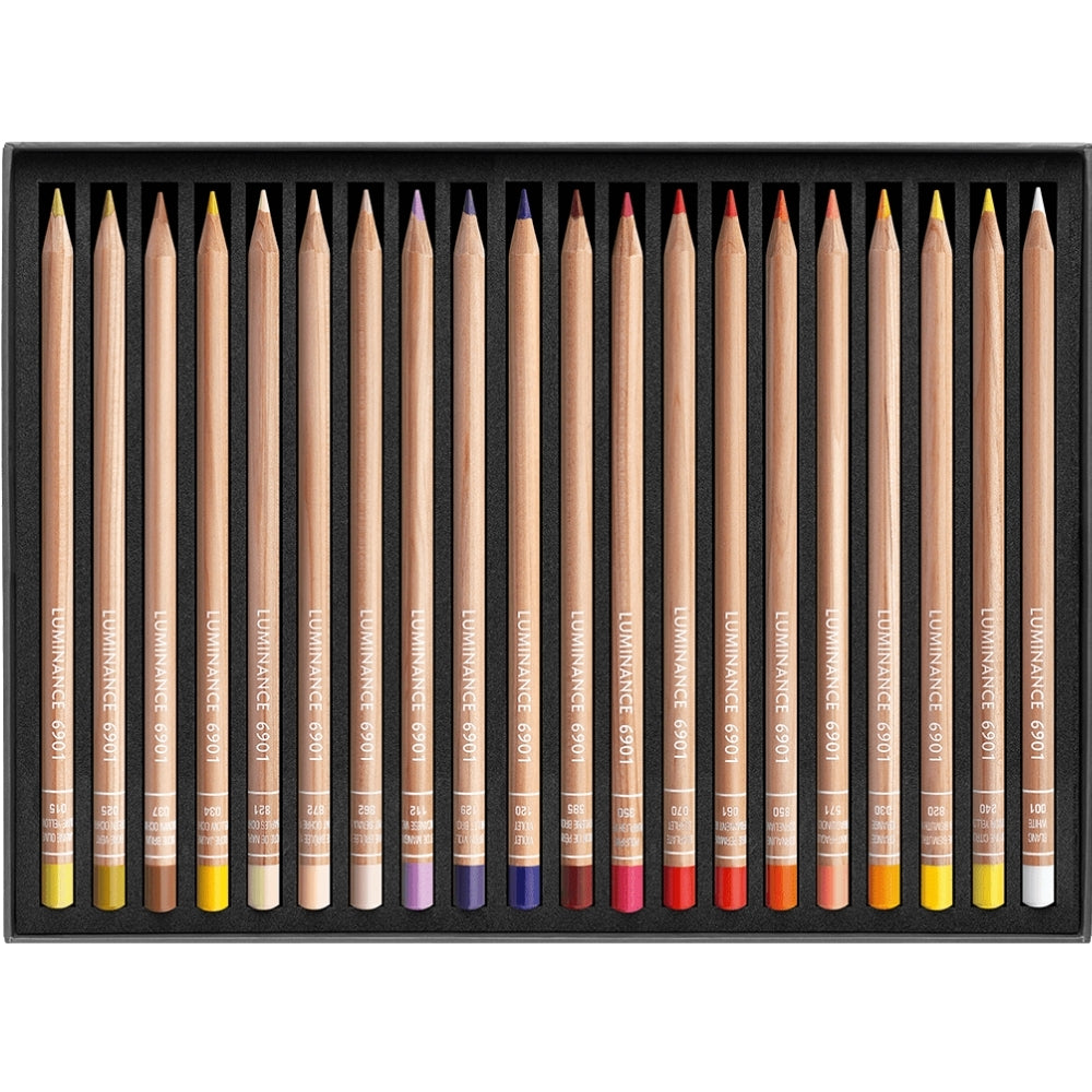 Caran d'Ache Luminance 6901 40'lı Set (Yumuşak Kuru Boya Kalemi)