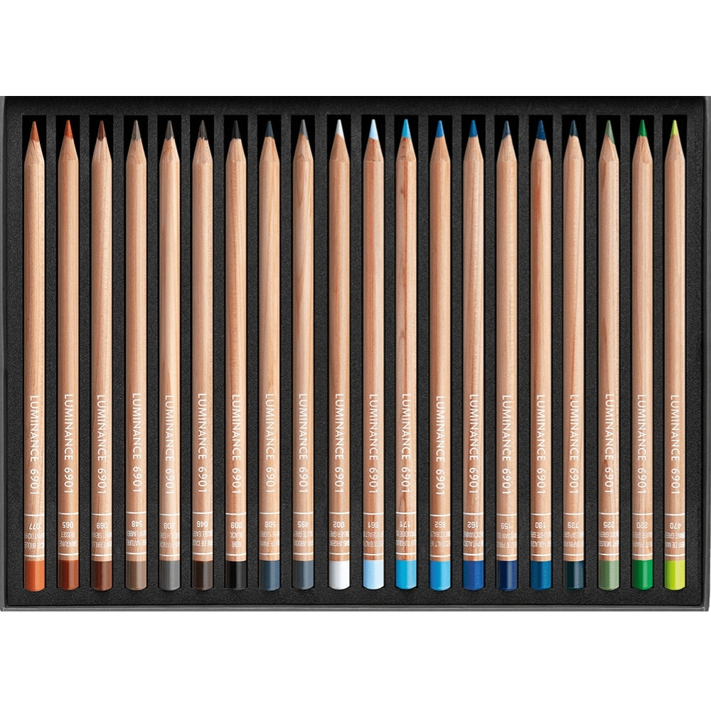 Caran d'Ache Luminance 6901 40'lı Set (Yumuşak Kuru Boya Kalemi)