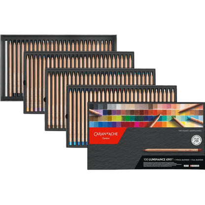 Caran d'Ache Luminance 6901 100'lü Set (1 Pencil Blender+1 Full Blender)