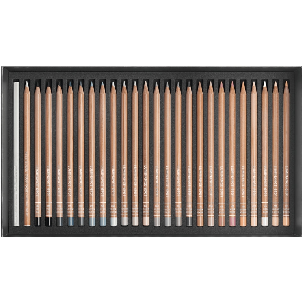 Caran d'Ache Luminance 6901 100'lü Set (1 Pencil Blender+1 Full Blender)