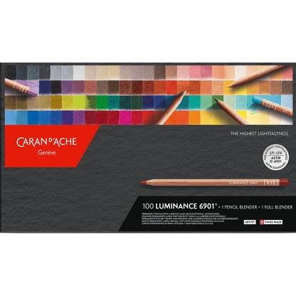 Caran d'Ache Luminance 6901 100'lü Set (1 Pencil Blender+1 Full Blender)