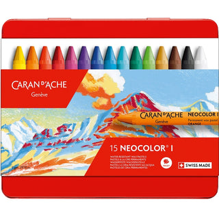Caran d'Ache Neocolor I 15'li Set (Metal Kutulu)