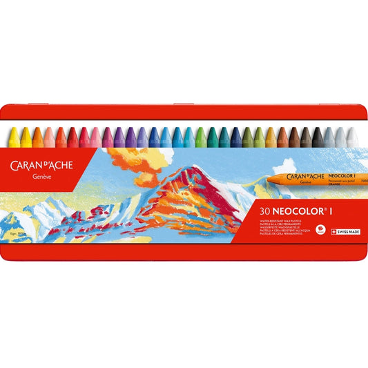 Caran d'Ache Neocolor I 30'lu Set (metal kutulu)