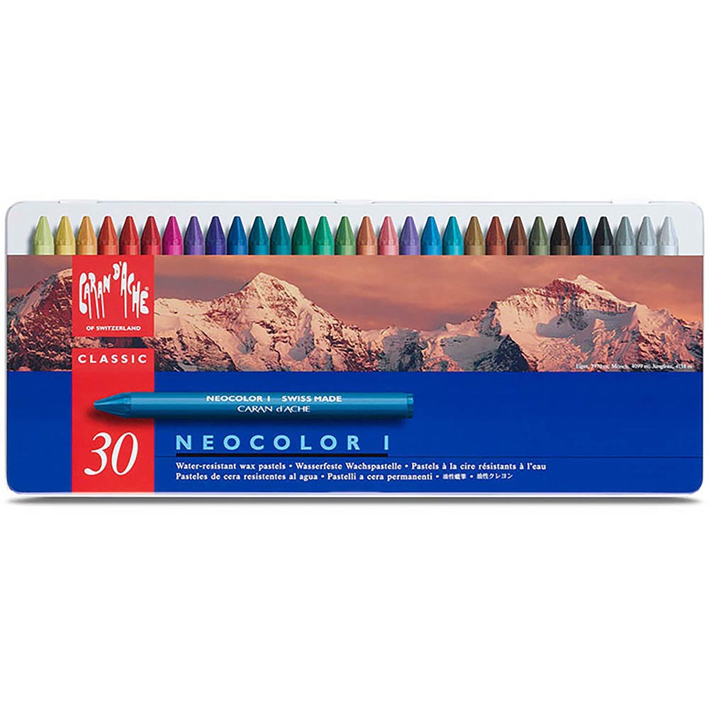 Caran d'Ache Neocolor I 30'lu Set (metal kutulu)