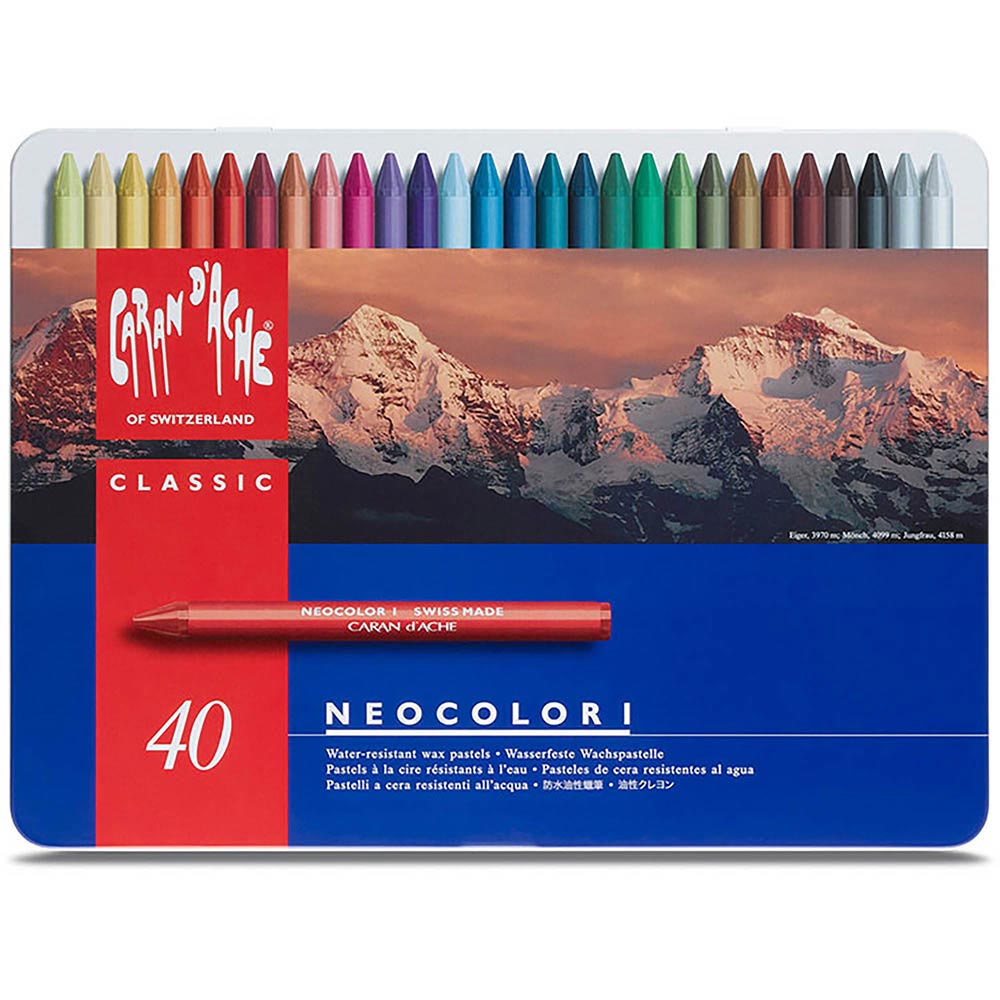 Caran d'Ache Neocolor I 40'lı Set (metal kutulu)