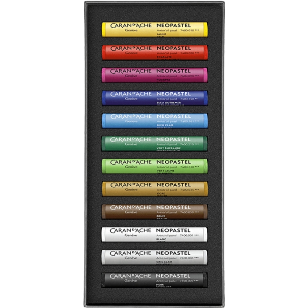Caran d'Ache Neopastel Yağlı Pastel 12'li Set