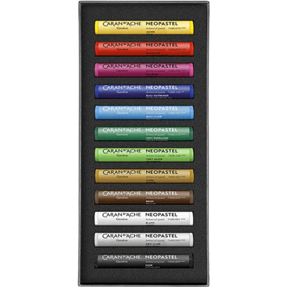 Caran d'Ache Neopastel Yağlı Pastel 12'li Set