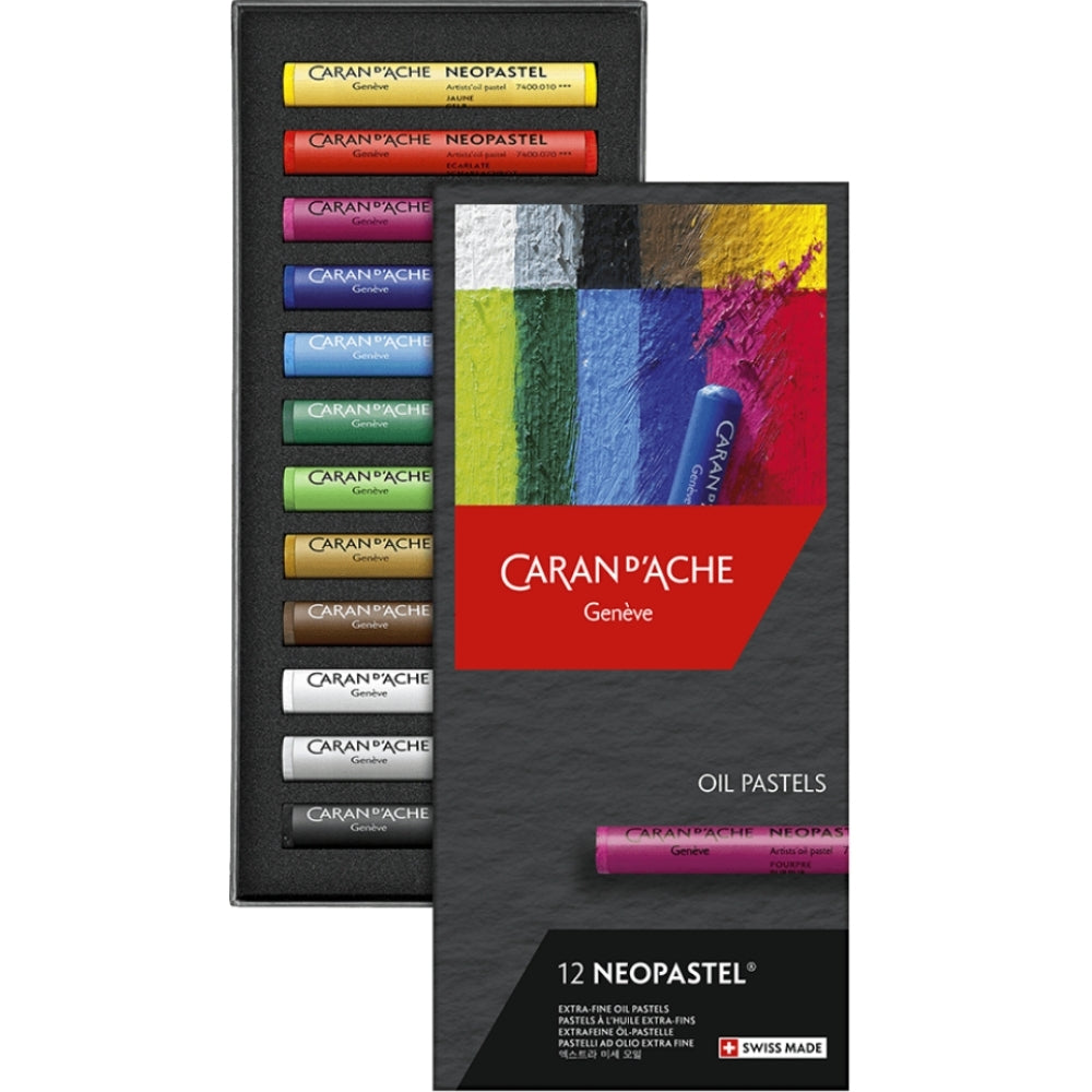 Caran d'Ache Neopastel Yağlı Pastel 12'li Set