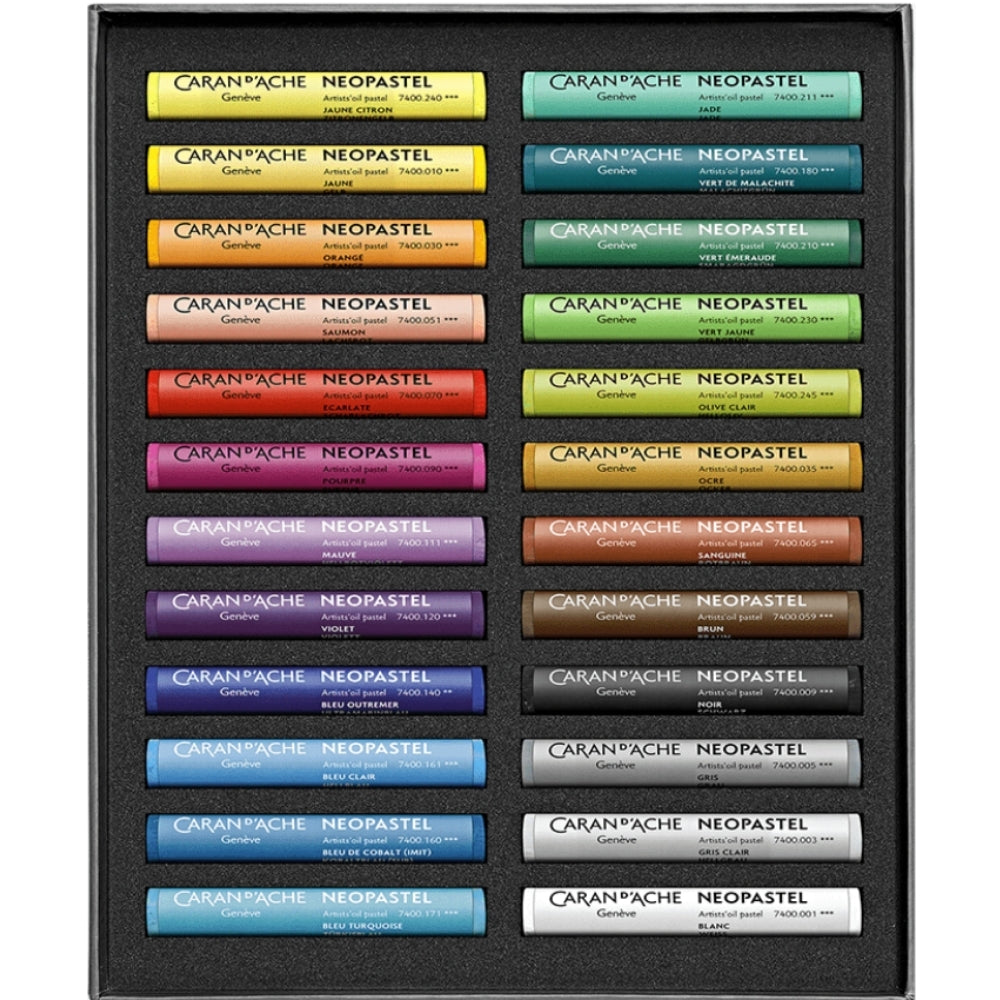 Caran d'Ache Neopastel Yağlı Pastel 24'lü Set | Colorbox