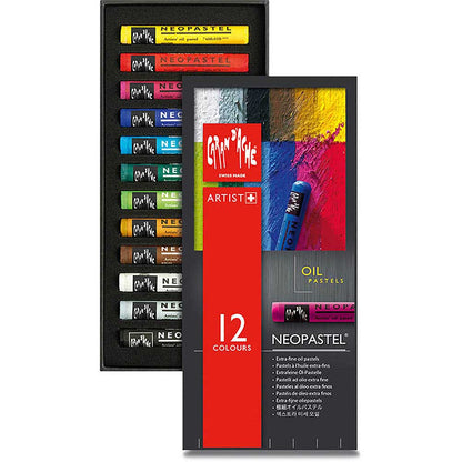 Caran d'Ache Neopastel Yağlı Pastel 12'li Set